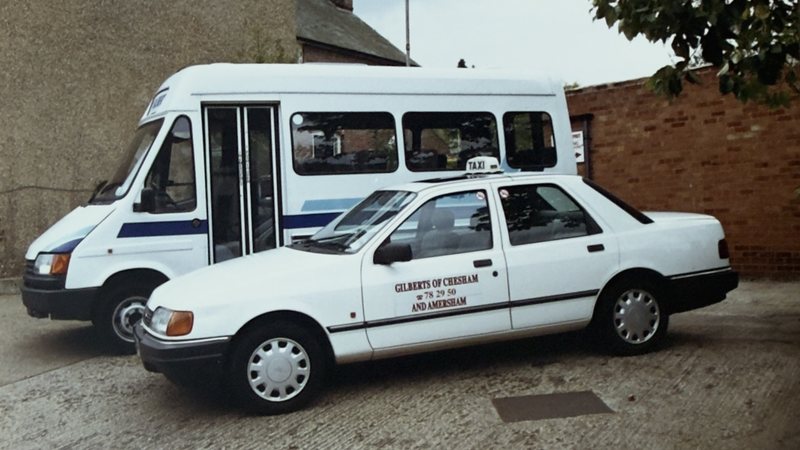 A Gilberts of Chesham taxi and minibus in the 1990s